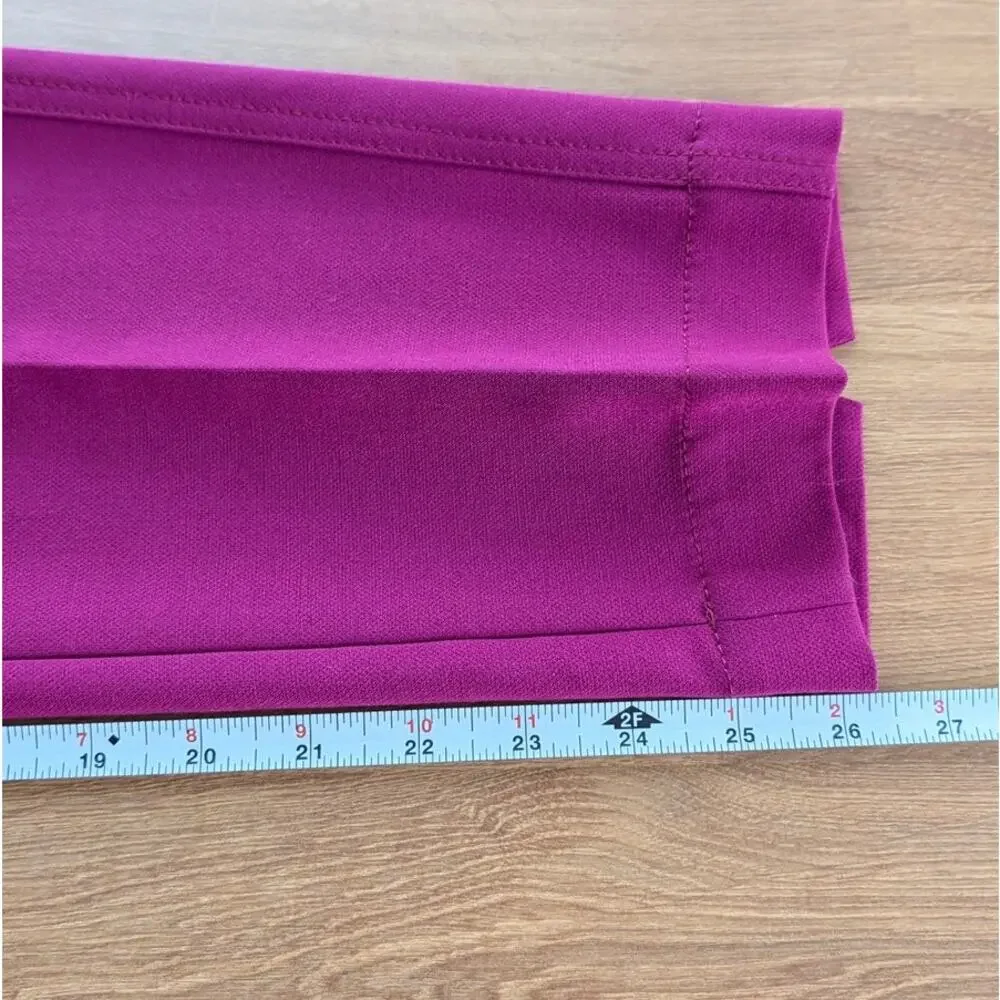 ME+EM Statement Crop Length Pants Womens UK8/US4 Fuchsia Mid-rise Straight - Picture 8 of 10